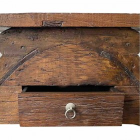 Panca Alexandra House Living Marrone Legno Legno di olmo 36 x 36 x 92 cm
