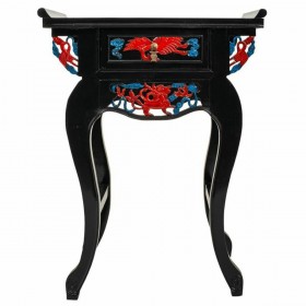 Console Alexandra House Living Nero Legno Legno di olmo 35 x 85 x 72 cm