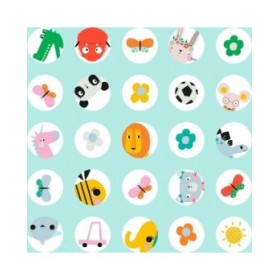 Copripiumino Lemon Ribbon Points Singolo 150 x 220 cm Reversibile