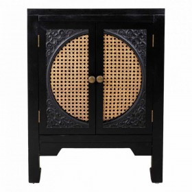 Comodino Alexandra House Living Nero 36 x 65 x 50 cm