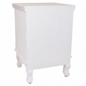 Comodino Alexandra House Living Bianco 33 x 53 x 37 cm