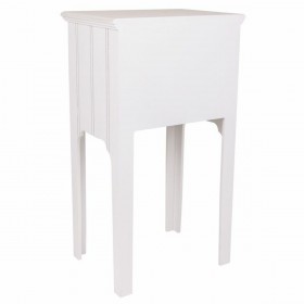 Comodino Alexandra House Living Bianco 28 x 69 x 38 cm