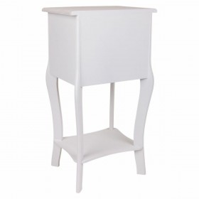 Comodino Alexandra House Living Bianco 31 x 71 x 38 cm