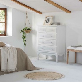 Cassettiera Alexandra House Living Bianco Legno MDF 40 x 105 x 80 cm