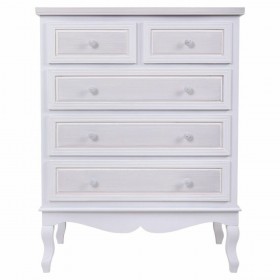 Cassettiera Alexandra House Living Bianco Legno MDF 40 x 105 x 80 cm