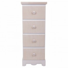 Cassettiera Alexandra House Living Bianco Legno MDF 26 x 80 x 31 cm