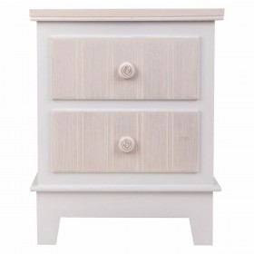 Comodino Alexandra House Living Bianco 30 x 50 x 40 cm