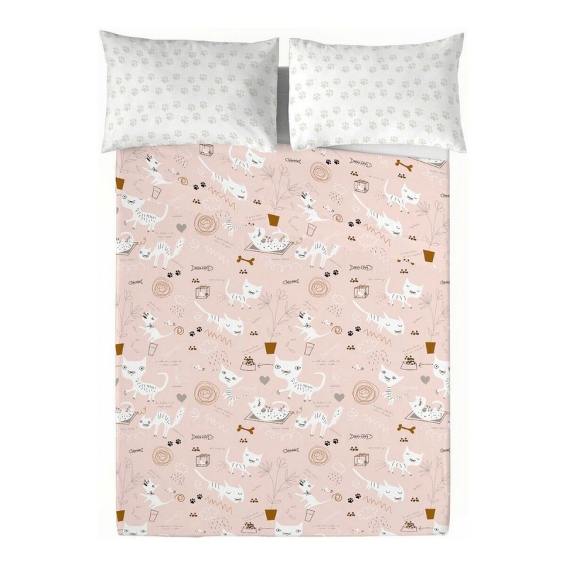 Set di Lenzuola Panzup Gatos 4 Osimano 260 x 270 cm