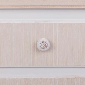 Comodino Alexandra House Living Bianco 30 x 64 x 40 cm