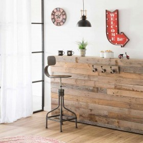 Placca da Parete Alexandra House Living Welcome Rosso Ferro 4 x 64 x 43 cm Illuminazione
