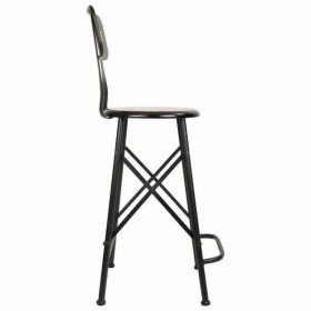 Sgabello Alexandra House Living Nero Ferro 40 x 100 x 46 cm