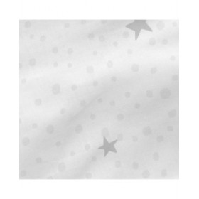 Lenzuolo con angoli HappyFriday BASIC KIDS Bianco Grigio 70 x 140 x 14 cm Stelle