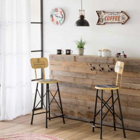 Placca da Parete Alexandra House Living Coffee Bianco Ferro 27 x 5 x 65 cm Illuminazione
