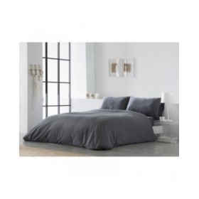 Copripiumino Naturals ELBA Grigio scuro Ala francese (220 x 220 cm)