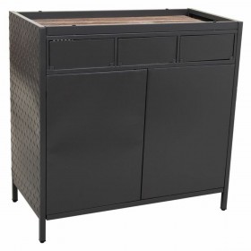 Credenza Alexandra House Living Grigio Ferro Legno di abete 40 x 79 x 80 cm