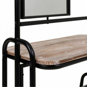 Ingresso Alexandra House Living Nero Ferro Legno di abete 45 x 181 x 77 cm