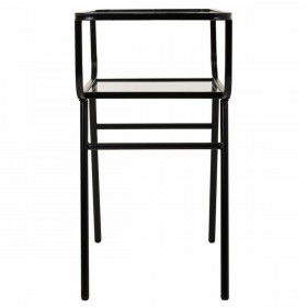 Comodino Alexandra House Living Nero 35 x 65 x 60 cm