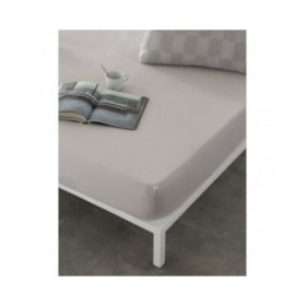 Lenzuolo con angoli aderenti Naturals ELBA Grigio chiaro 90 x 190/200 cm (Singolo)
