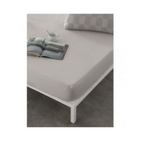 Lenzuolo con angoli aderenti Naturals ELBA Grigio chiaro 90 x 190/200 cm (Singolo)