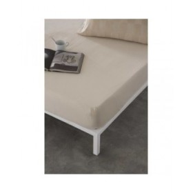 Lenzuolo con angoli aderenti Naturals ELBA Beige 180 x 200 cm (Osimano)