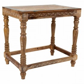 Tavolino da Caffè Alexandra House Living Multicolore Legno di mango 33 x 46 x 48 cm