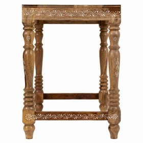 Tavolino da Caffè Alexandra House Living Multicolore Legno di mango 33 x 46 x 48 cm