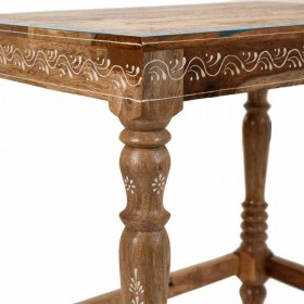 Tavolino da Caffè Alexandra House Living Multicolore Legno di mango 33 x 46 x 48 cm