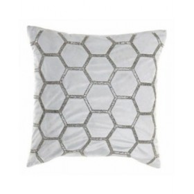Cuscino DKD Home Decor Velluto Geometrico (45 x 45 cm)