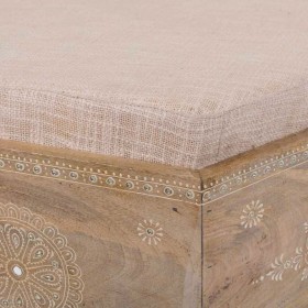Panca Alexandra House Living Bianco Naturale Legno di mango Legno MDF 60 x 29 x 70 cm
