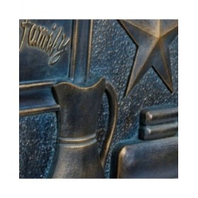 Decorazione da Parete DKD Home Decor Rame 60 x 4 x 40 cm (2 Unità) (2 pcs)