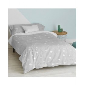 Set di copripiumino HappyFriday Basic Kids Grigio Singolo 2 Pezzi