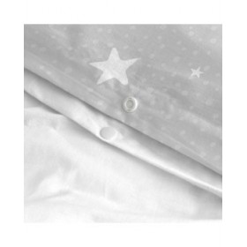 Set di copripiumino HappyFriday Basic Kids Grigio Singolo 2 Pezzi