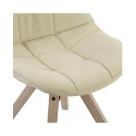 Sedia da Sala da Pranzo DKD Home Decor Beige Multicolore 47 x 55 x 85 cm