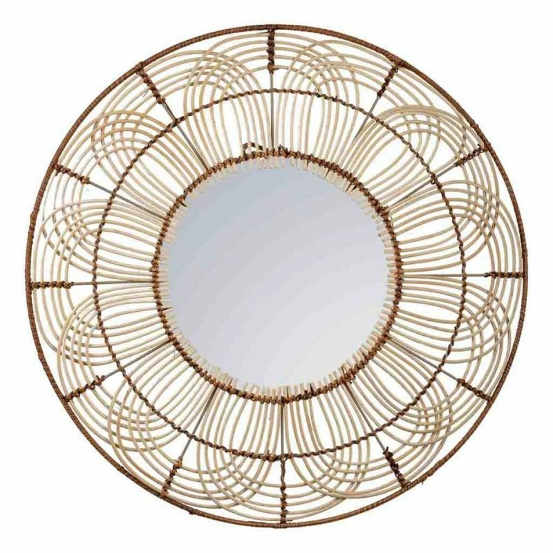 Specchio da parete Alexandra House Living Marrone 3 x 61 x 61 cm
