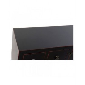 Mobile TV DKD Home Decor Nero Multicolore Legno Abete Legno MDF 130 x 24 x 51 cm