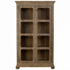Stand Espositore Alexandra House Living Vetro Ferro Legno di mango 43 x 180 x 106 cm