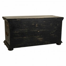 Baule Alexandra House Living Nero Ferro Legno di mango 40 x 47 x 101 cm