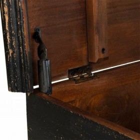 Baule Alexandra House Living Nero Ferro Legno di mango 40 x 47 x 101 cm