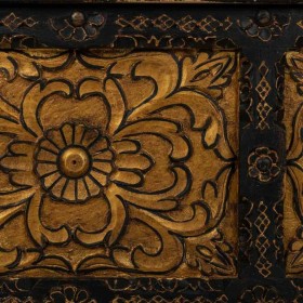 Baule Alexandra House Living Nero Ferro Legno di mango 40 x 47 x 101 cm