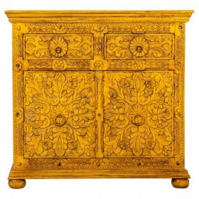 Credenza Alexandra House Living Giallo Ferro Legno di mango 40 x 90 x 90 cm