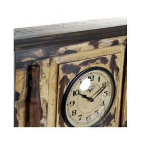 Orologio da Parete DKD Home Decor London Tec (81 x 15 x 37 cm)