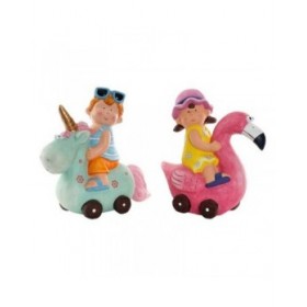 Statua Decorativa DKD Home Decor S3012131 Fibra di Vetro Bambini (2 pcs)