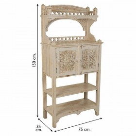 Credenza Alexandra House Living Bianco Ferro Legno di mango 35 x 150 x 75 cm