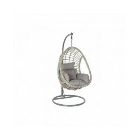 Sedia da giardino sospesa DKD Home Decor Grigio Multicolore Alluminio rattan sintetico 90 x 70 x 110 cm