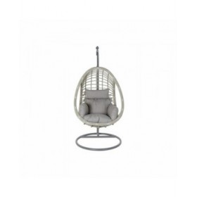 Sedia da giardino sospesa DKD Home Decor Grigio Multicolore Alluminio rattan sintetico 90 x 70 x 110 cm
