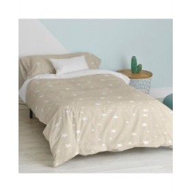 Set di copripiumino HappyFriday Basic Kids Beige Singolo 2 Pezzi