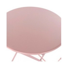 Tavolo con 2 sedie DKD Home Decor MB-177410 Rosa 60 x 60 x 75 cm (3 pcs)
