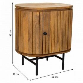 Comodino Alexandra House Living Marrone 40 x 62 x 55 cm
