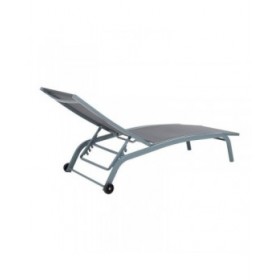 Lettino DKD Home Decor PVC Alluminio (187,5 x 64 x 97 cm)