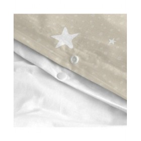 Set di copripiumino HappyFriday Basic Kids Beige Singolo 2 Pezzi